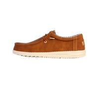 HEYDUDE Wally Classic - Chaussures pour Hommes - Baskets avec Semelles Confortables - Style Mocassin, Tan, 41