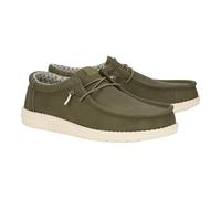 HEYDUDE Chaussures pour hommes Wally Classic – Mocassin, semelles confortables – Olive 43