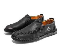 Chaussures Bateau Homme, Mocassin Daim Confort Chic Mocassins Plates Chaussures Bateau sans Lacet D'été Loafers Pieds Larges Décontractées