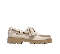 Chaussures bateau leather femme Clarks Cleyhill Boat. Beige 38