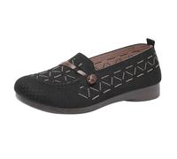 Chaussures bateau pour femme - Chaussures basses pour diabétiques - Chaussures orthopédiques - Chaussures en lin - Chaussures tricotées - Chaussures d'été - Chaussures de marche - Chaussures de