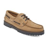 Chaussures Bateau Pour Homme Seajure Lamu En Cuir Nubuck Camel Et Marron - 45