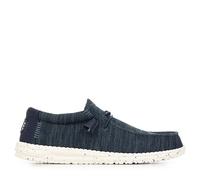 HEYDUDE Wally Stretch Sox - Chaussures pour Hommes - Baskets avec Semelles Confortables - Style Mocassin, Navy, 41