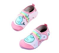 Chaussures Bebe, Baskets pour Petites Filles Semelle Souple AntidéRapante SéChage Rapide Chaussures De Plage à Motifs Fermeture Facile pour Un Usage Quotidien