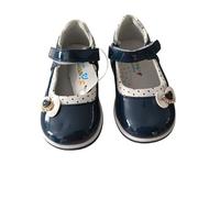 Chaussures - Bébé - Fille - Babies - Salomés - Cuir - Verni - Bleu - Marine - Motif Coeur - Pointure du 21 au 25 21