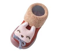 Chaussures Bébé Premiers Pas Fille Garçon Antidérapantes Souple Semelle Caoutchouc Pré-Marcheurs Chaussons Marche Intérieur pour Apprendre à Marcher Chaussure d'apprentissage pour bébé