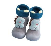 Chaussures Bébé Premiers Pas Fille Garçon Respirant avec Semelle Caoutchouc Chaussures D'intérieur Jeunes Enfants Large Légères pour Marche Course Nouveau-nées Cadeau pour bébé