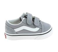 Chaussures Bébé Sneakers Filles VANS Old Skool V BB Gris - Textile - Scratch 22