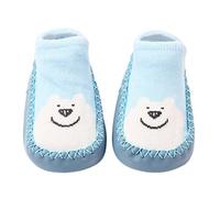 Chaussures BéBé-Version CoréEnne Infantile Bas Haut Enfant En Bas âGe Chaussures Et Chaussettes Enfants BéBé Plancher Bateau Chaussettes Pantoufle Trou NœUd En Cuir Chaussettes Pantoufle