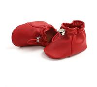Chaussures Bébés Filles Garçon, Morbuy Unisexe Enfants Nouveau Né Toddler Fond Mou Antidérapant Cuir Synthétique Premières Pas Chaussures Marcheurs Chaussures de poche (rouge,11cm/0-6 mois)