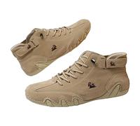 Chaussures Beck antidérapantes et respirantes pour hommes - Bottes hautes italiennes faites à la main avec fermeture Velcro - Baskets de loisirs pour hommes et femmes - Pour chaussures pieds nus