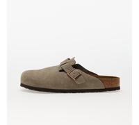 Chaussures Birkenstock Boston Soft Fotbed Velvet Leather Taupe 46