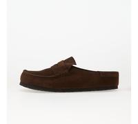 Birkenstock Sabots Naples enveloppés en cuir suédé brun Taille 41
