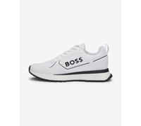 BOSS Hommes Jonah Runn Baskets Basses en mélange de matières avec Grand Logo sur Le côté