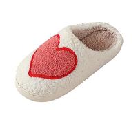 Chaussures Bottes Femmes Confortable Maison Mignon Dessin animé Amour Forme Hiver Coton Pantoufles Hommes et Femmes Paire Modèles Sol Épais Chaud Coton Pantoufles Chaussures Femmes 37., RD2, 39 EU