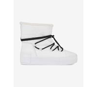 Calvin Klein Femme Bold Vulc FLATF Snow Boot WN YW0YW01181 Baskets vulcanisées, Blanc (Bright White/Black), 37 EU