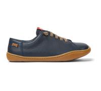Chaussures CAMPER Peu pour enfant en cuir bleu marine avec lacets élastiques en zigzag et semelle cousue à 360° 30