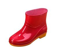 Chaussures Caoutchouc pour Femme Bottes Pluie imperméables antidérapantes Enfiler Rembourrage en EVA Facile désinfecter Isolation Thermique Hiver l'industrie Alimentaire