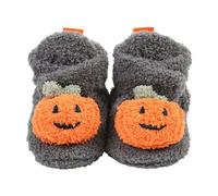 Chaussures Carina L pour femme - Doux et chaud - Pour l'hiver - Motif Père Noël - Bottes de neige - Chaussures de crèche, gris, 22 EU