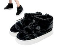 Chaussures chauffantes rechargeables - Pantoufles électriques respirantes | Chaussures chauffantes pour homme rechargeables, chaleur thermique des pieds, garde les pieds au chaud hiver intérieur
