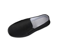 Chaussures chinoises traditionnelles de style Pékin Kung Fu Tai Chi Chaussures Semelle en caoutchouc Unisexe Noir Casual Style traditionnel Chinois Chaussures paresseux Chaussures à pédale Chaussures