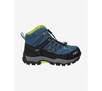 Chaussures CMP Kids Rigel Mid WaterProof bleu noir vert fluo enfant - 31