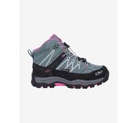Chaussures CMP Kids Rigel Mid WaterProof gris bleuté noir rose enfant - 33