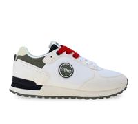 Colmar Originals Baskets homme Travis Authentic Blanc/Vert militaire/Bleu marine Taille 42