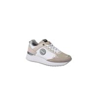 Chaussures COLMAR Travis Prime High Out Blanc,Beige - Femme/Adulte - Lacets - Plat - Textile 40