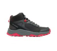 Columbia TRAILSTORM ASCEND MID WATERPROOF Chaussures Montantes De Randonnée Et Trekking imperméables Femme, Gris (Dark Grey x Red Coral), 36 EU