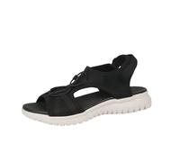 Chaussures Compensées Chaussure Ete Femme Sandales Pour Femmes Semelles Compensées Chaussures en Gelée d'été Respirantes Sport Sandales Chaussure Orthopedique Femme Sandals (Black 39)