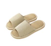 Chaussures compensées d'hiver pour femme avec semelle épaisse - Antidérapantes - Pour l'intérieur et l'extérieur - Pour la salle de bain - Avec semelle souple - Pointure 40, beige, 40 EU