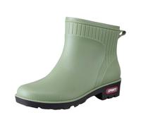 Chaussures Compensées Marron Women's Rain Boots Water Shoes Top Rubber Shoes Casual And Fashionable All Outdoor Work Fishing Car Washing Kitchen Non Slip Overshoes Rain Boots Talons Taille (Green, 39)