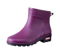 Chaussures Compensées Marron Women's Rain Boots Water Shoes Top Rubber Shoes Casual and Fashionable All Outdoor Work Fishing Car Washing Kitchen Non Slip Overshoes Rain Boots Talons (Purple, 38)