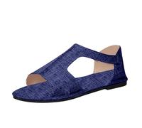 Chaussures Confort Femme Claquette Plage Nouvelles chaussures à talons hauts à la européenne et avec fermeture éclair latérale et talon épais pour Sandales Noires Femme Chaussure Ete (BU2 41)