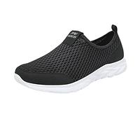 Chaussures Confortables Homme Chaussure sans-Lacets Homme - Chaussures Souples et Respirantes en Mesh, Baskets Légères à Semelle Flexible Sneakers Faciles à Enfiler pour Promenade et Loisirs