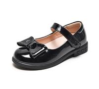 Chaussures Confortables pour Filles Usage Quotidien Spectacles Mariages Élégantes Tenues Décontractées Formelles Sneakers Enfant 3-16 Ans (Black3, 36 Big Kids)