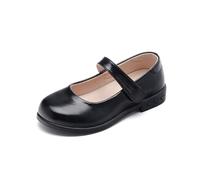 Chaussures Confortables pour Filles Usage Quotidien Spectacles Mariages Élégantes Tenues Décontractées Formelles Sneakers Enfant 3-16 Ans (Black2, 36 Big Kids)