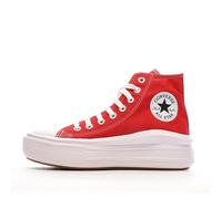Chaussures Converse Chuck Taylor All Star Move pour Femme Rouge - Lacets - Textile - Plat 37