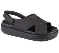 Crocs Brooklyn Luxe Cross Strap Sandales Femmes Black / Black 36