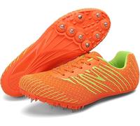 Chaussures D’athlétisme Unisexes, Chaussures De Piste De Course à Pointes Respirantes Légères Et Antidérapantes, Chaussures De Course à Pointes De Sprint, Adaptée, B, 36 EU