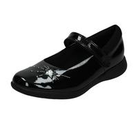 Chaussures D’École Filles Clarks Cuir Vernis Fermeture Crochets & Boucles