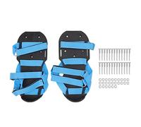 Chaussures d'aérateur de pelouse Scarificateur de Jardin Chaussures à Pointes d'aération du Sol pour Patio Cour Prairie Bleu Alliage d'aluminium Durable Semelle en Plastique ABS