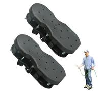 Chaussures d'aération pour Gazon - Outil de pelouse pour aérateur | Chaussures d'aération à Double Ressort | Chaussures d'aérateur à Sangle réglable pour | Outil