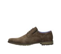 Chaussures d'affaires Fitters pour Hommes Tim, Couleur D.Brown PU Nubuck, Chaussures pour Hommes Grandes Tailles, Tim 47 EU D.Brown PU Nubuck
