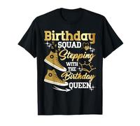Chaussures d'anniversaire Squad Stepping With The Birthday Queen Party T-Shirt
