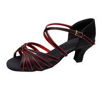 Chaussures Danse Femme Grand Confort Souple Semelle Ballroom Salsa Bachata Soirées De Danse Confortable Talon Haut Bootie Polyvalent Chaussure De Ballet Chaussures De Danse Femme Entraînement