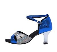 Chaussures Danse Latine Femme Merlet, Social Talons Hauts Chaussures De Danse Les Soirées Semelle Souple Bout Ouvert De Salon Latine Sandales pour Dames Latine Salsa Tango Valse Bachata Sandale
