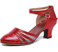 Chaussures Danse Mode Femme en Maille Brillantes Talon 5,5cm Extérieur