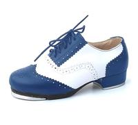 Chaussures Danse Talons Bas à Enfiler Bout Fermé Chaussures Claquettes Danse avec Semelle Fendue Son Clair et Net Taille 34-46 AdaptéEs Femmes,Hommes Lacets Standard Idéales pour Les débutantes
